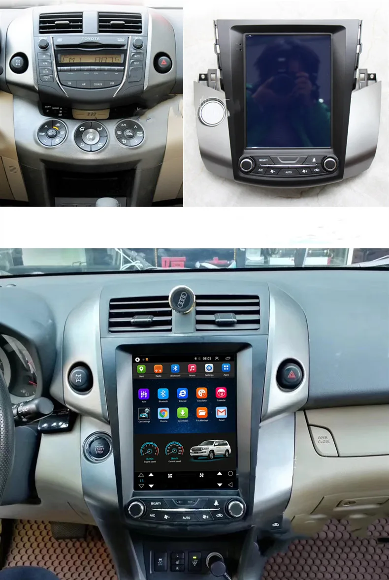 10," Tesla вертикальный экран Android Автомагнитола аудио Sat Nav Головное устройство для Toyota RAV4 RAV 4 2006 2007 2008 2009 2010 2011 2012