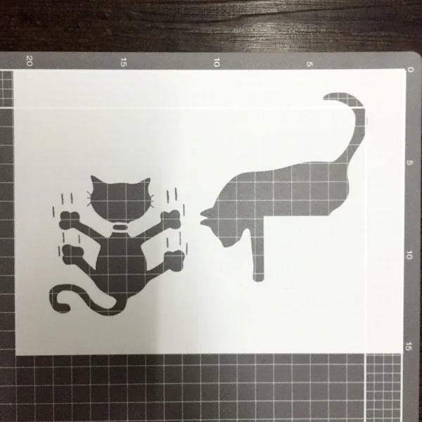 Кошки Скрапбукинг Инструмент карты DIY альбом маскирующий спрей нарисованный