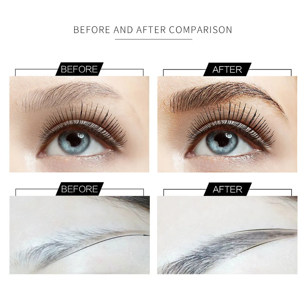 Наращивание волос для бровей волоконно-строительные волосы водонепроницаемый 3D