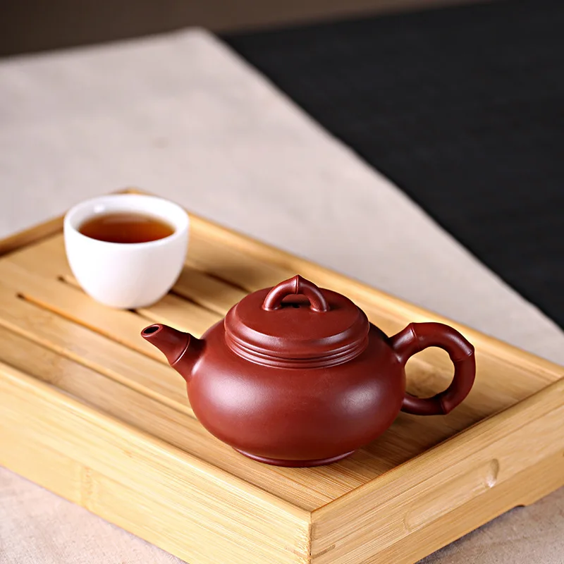 Песок горшок Dahongpao руды фиолетовый грязевой чистый ручной бамбуковый шарнир