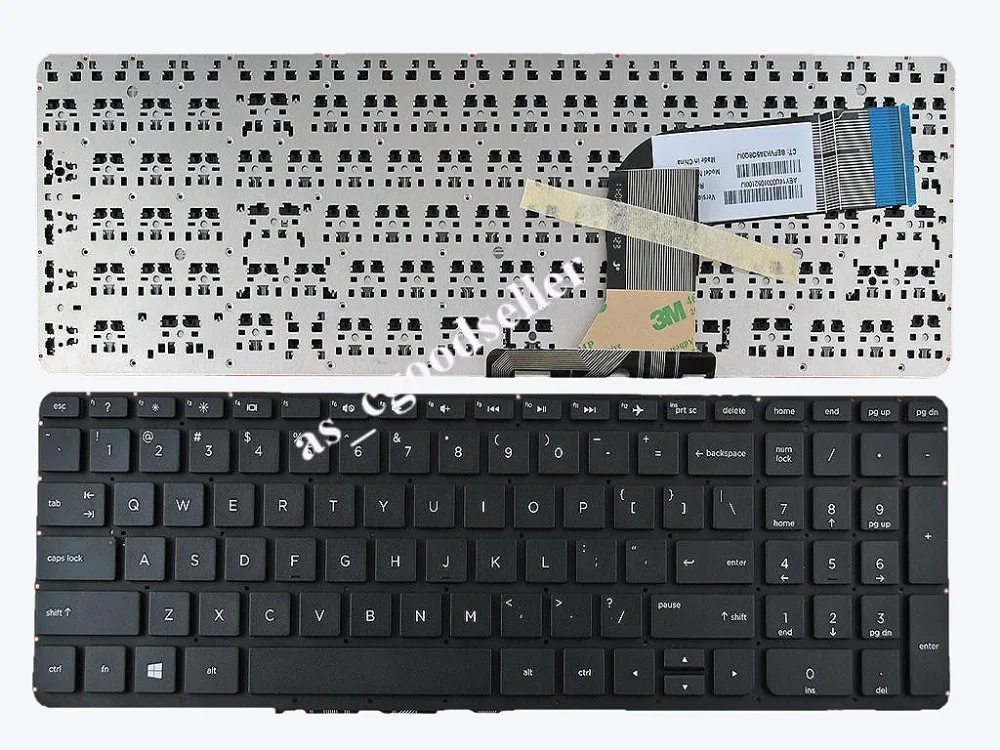 

Новая английская клавиатура для ноутбука HP Pavilion 15-p140nr 15-p150nr 15-p151nr 15-p151nr 15-p152nr с белой рамкой