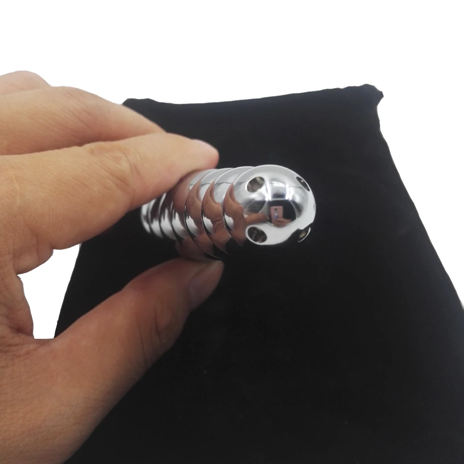 Анальная клизма camaTech с 7 бусинами для очистки душа нержавеющая сталь