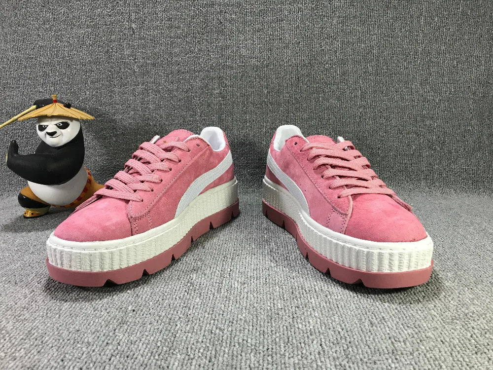2018New поступление PUMA Fenty by Rihanna с тиснением Creeper замшевые кроссовки Для женщин