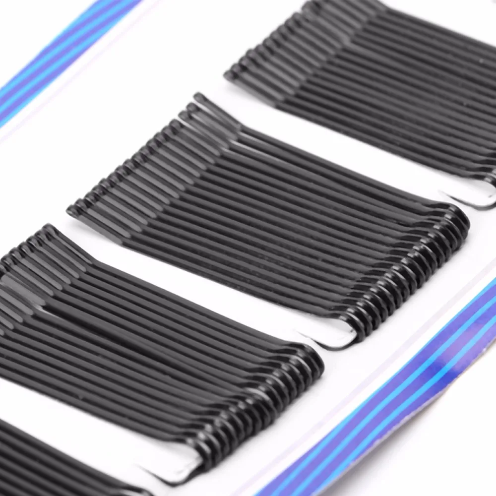 Черные волнистые и плоские невидимые заколки для волос невидимки захваты