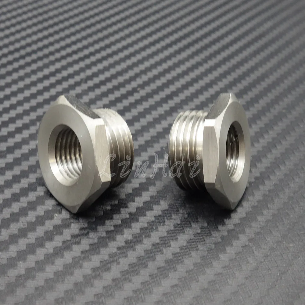 Нержавеющие адаптеры уменьшить 02 O2 сенсорные порты Bungs 18 мм до 12 для Harley Plug| |