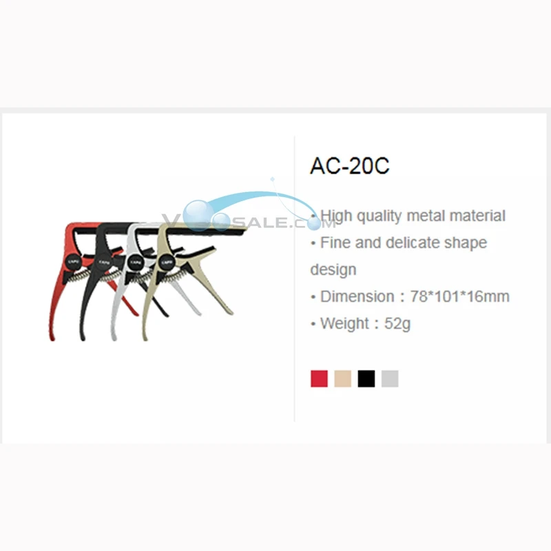 AC 20C Capo Гитара для акустических и электрических гитар Aroma металлический материал
