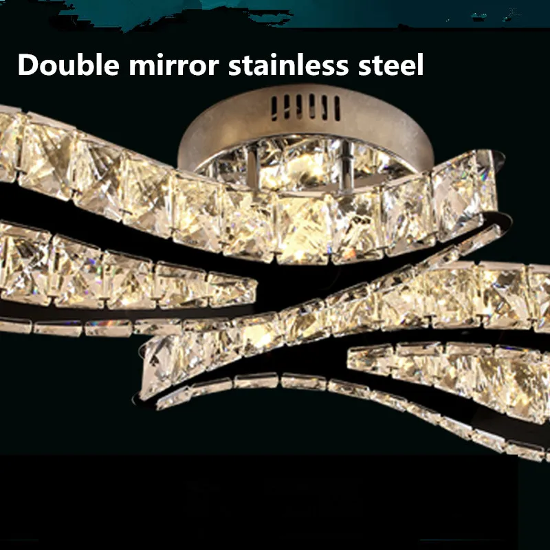 Crystal Ceiling Light LED Bedroom K9 Modern Simple Air | Освещение