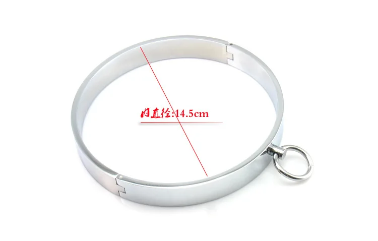 Нержавеющая сталь диаметр 145 мм секс-ошейники для взрослых рабский ошейник