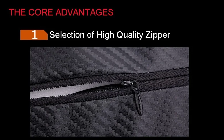 Высококачественный кожаный Автомобильный подголовник из углеродного волокна с