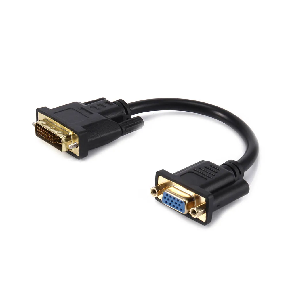 0 2 м DVI папа к VGA Женский монитор кабель от ноутбука ПК Хост видеокарта для