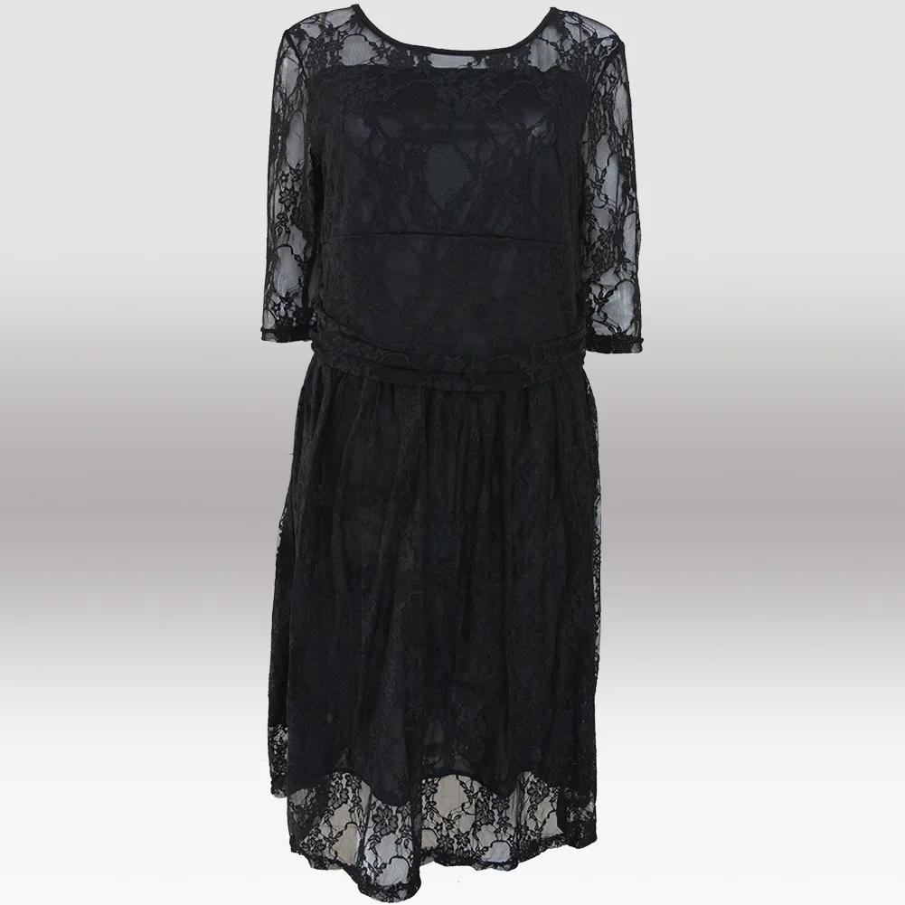 ЖЕНСКИЕ ПЛАТЬЯ костюм женский Макси лето кружевном платье Большой размер платья