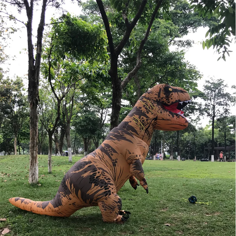 Пурим Взрослый мужской надувной костюм динозавра t rex для мальчика Косплей чудо
