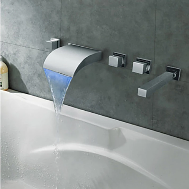 Современный Смеситель для ванны со светодиодной подсветкой 5 шт. | Обустройство