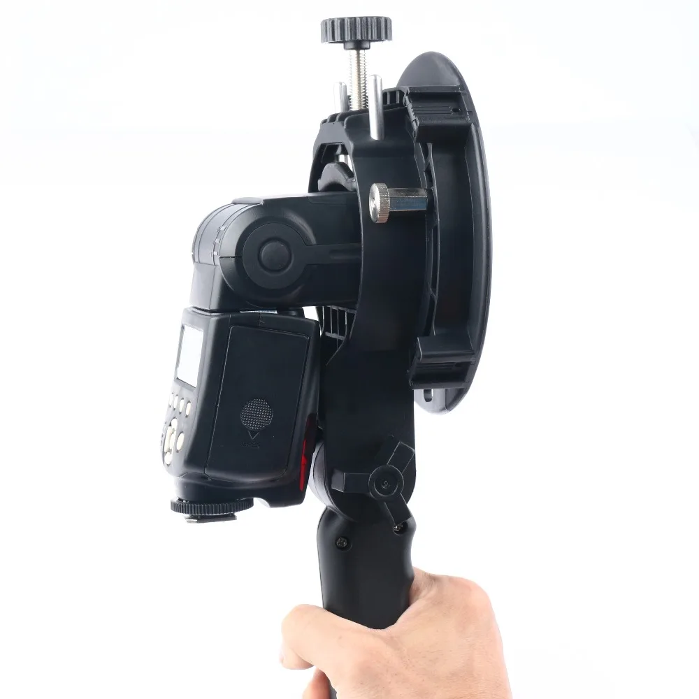Ручной держатель Bowens s-типа с креплением для вспышки Speedlite Snoot soфтbox beauty Dish Honeycomb Triopo Photo