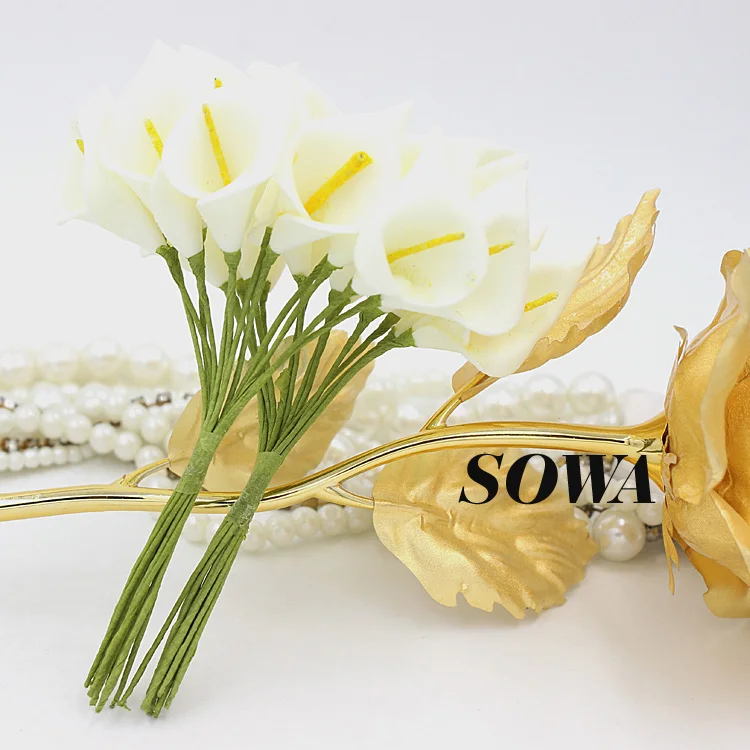 Мини букет ручной работы 12 шт. искусственный цветов из пены Подарочная коробка