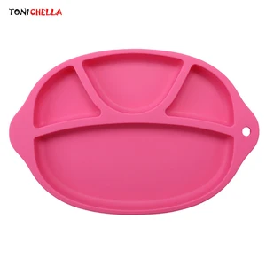 Детский Силиконовый поднос, тарелка для кормления детей, контейнер детское питание, посуда для младенцев, посуда для малышей, портативная посуда T0527
