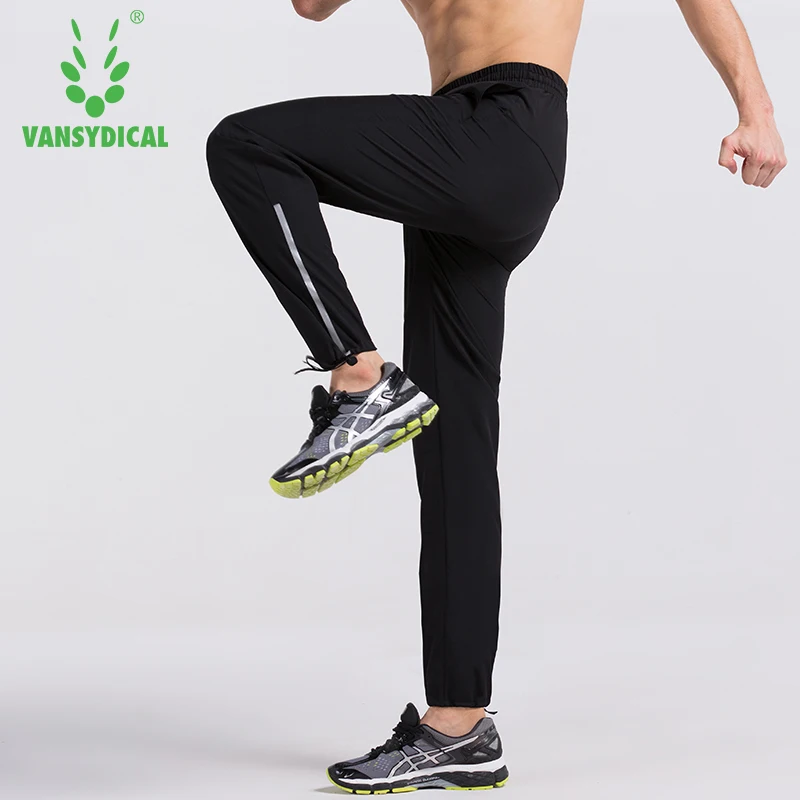 Vansydical спортивные штаны для бега, Мужская одежда для спортзала, длинные штаны для тренировок, свободные быстросохнущие штаны для бега на открытом воздухе, тонкие спортивные штаны