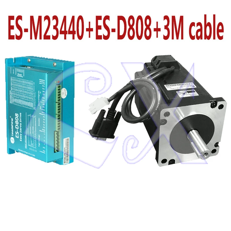 Оригинальный комплект Leadshine Nema34 Hybrid Easy Servo с 2 фазным приводом двигателя ES M23440 4 0 нм