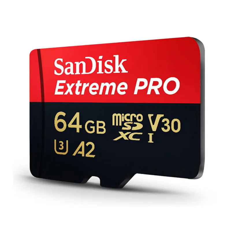Двойной Флеш-накопитель SanDisk Extreme PRO Micro SD карты TF объемом 64 Гб флэш-карты 128 Гб карта памяти SDXC карты 256 ГБ U3 Class10 UHS-I A2 V30 170 МБ/с. Samrtphone день студенты - Емкость: 64GB-170MB