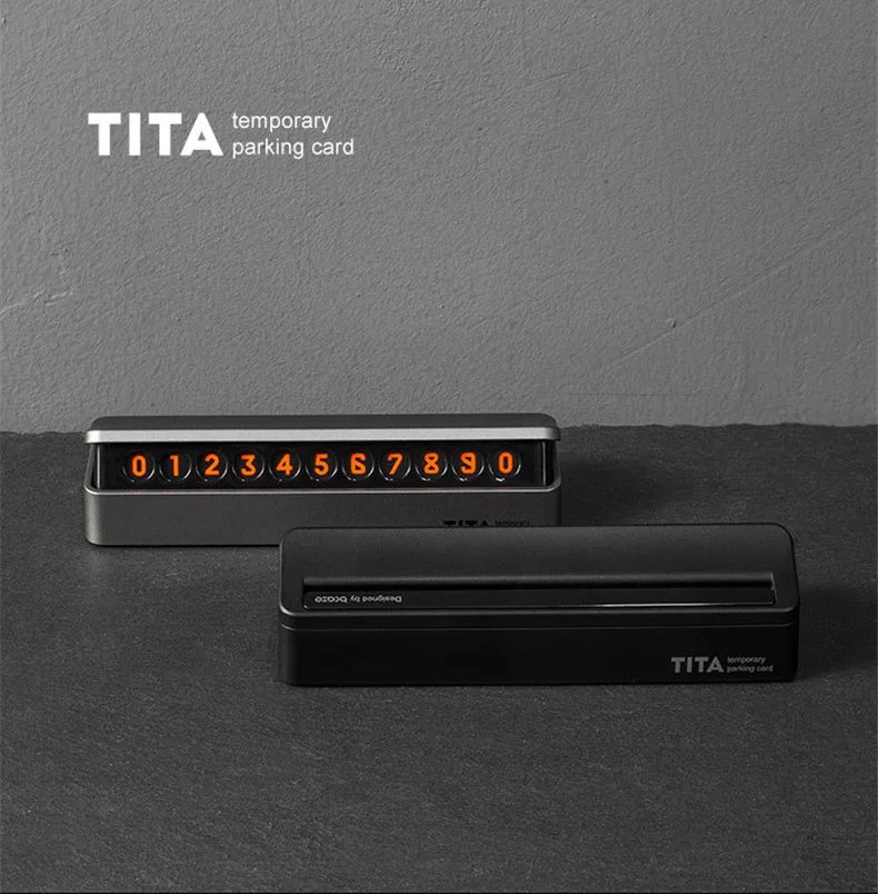 xiaomi mijia Bcase Тита Флип Тип автомобиля Умеренная Парковка Телефон номер карты пластина для xiaomi умный дом