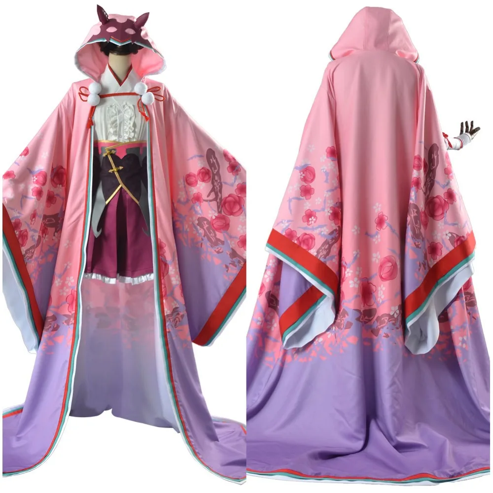 Fate Grand Order FGO Osakabehime наряд кимоно Косплей Костюм Полный комплект