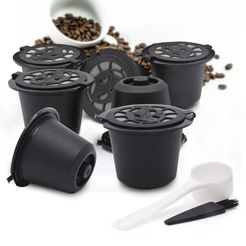 Капсулы для кофе Nespresso 6 цветов многоразовые капсулы более 200 раз|Фильтры кофе| |