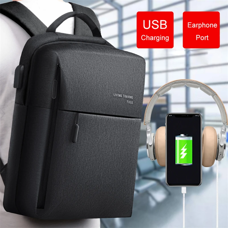 15 6 дюймов большой емкости походный рюкзак для ноутбука usb зарядка ноутбук сумка