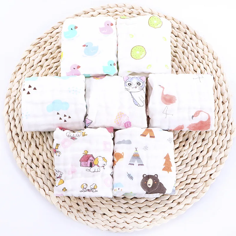 3 шт./лот детское полотенце из 100% хлопка полотенца для новорожденных квадратные