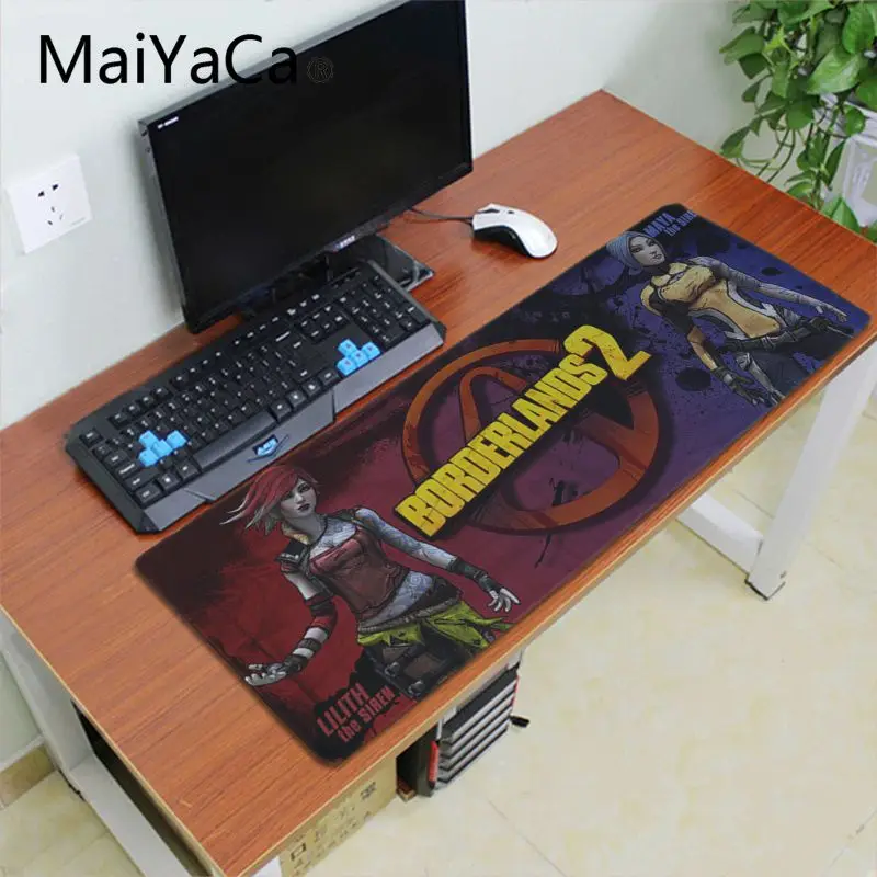 Lock Edge 30x60cm Maiyaca borderland 2madness pack игровые коврики для геймеров игровой коврик для мыши скоростная клавиатура мышь mat30x70cm ноутбук Настольный коврик - Цвет: Lock Edge 30x60cm