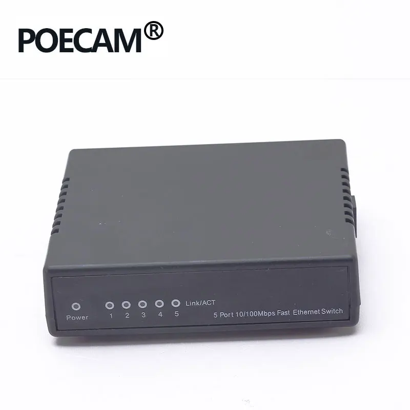 Injuctor 5 портов пассивный poe-коммутатор 12 В 24 В 4/5+ 7/8-Скорость передачи 10/100 Мбит/с пластиковый корпус ip-камера видеонаблюдения камеры