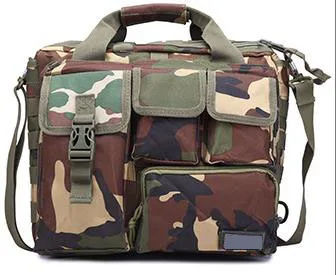 Jungle camouflage 15 ''Molle Военная Сумка для ноутбука Тактический компьютерный рюкзак сумка-почтальонка милая сумка на ремне для кемпинга на открытом воздухе спортивная сумка XA672WA - Цвет: Jungle camouflage