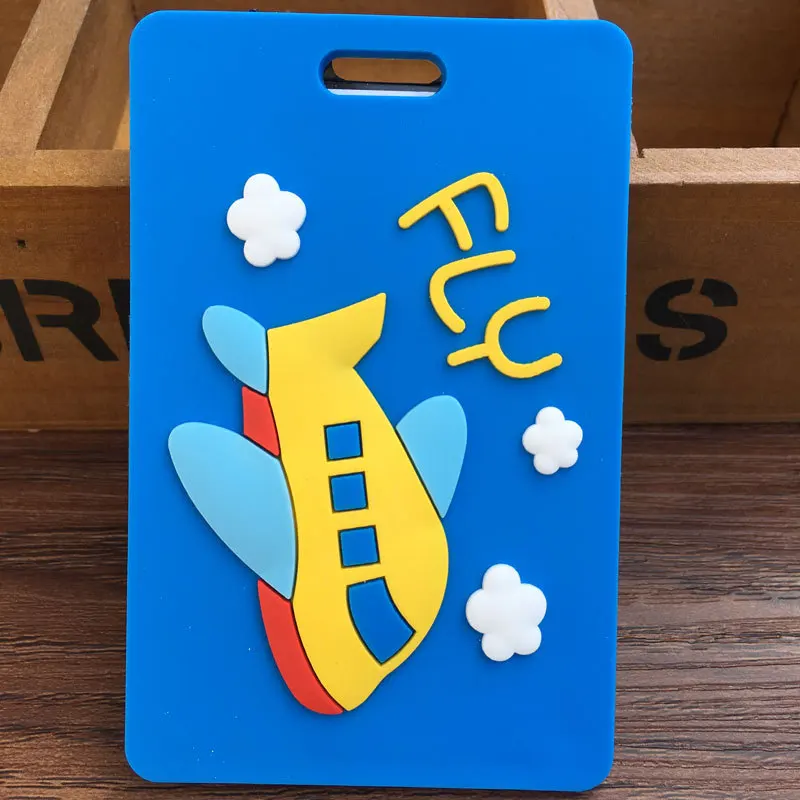 Мультфильм ПВХ подвесные сумки для багажа путешествий аксессуары бирка