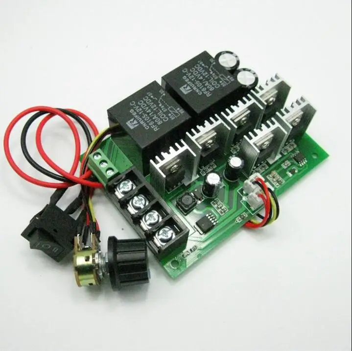 DC9 50V 40A DC Реверсивный контроль электродвигателя Pwm 12 V 24 48 2000 W прерыватель движения и замены|Измерители