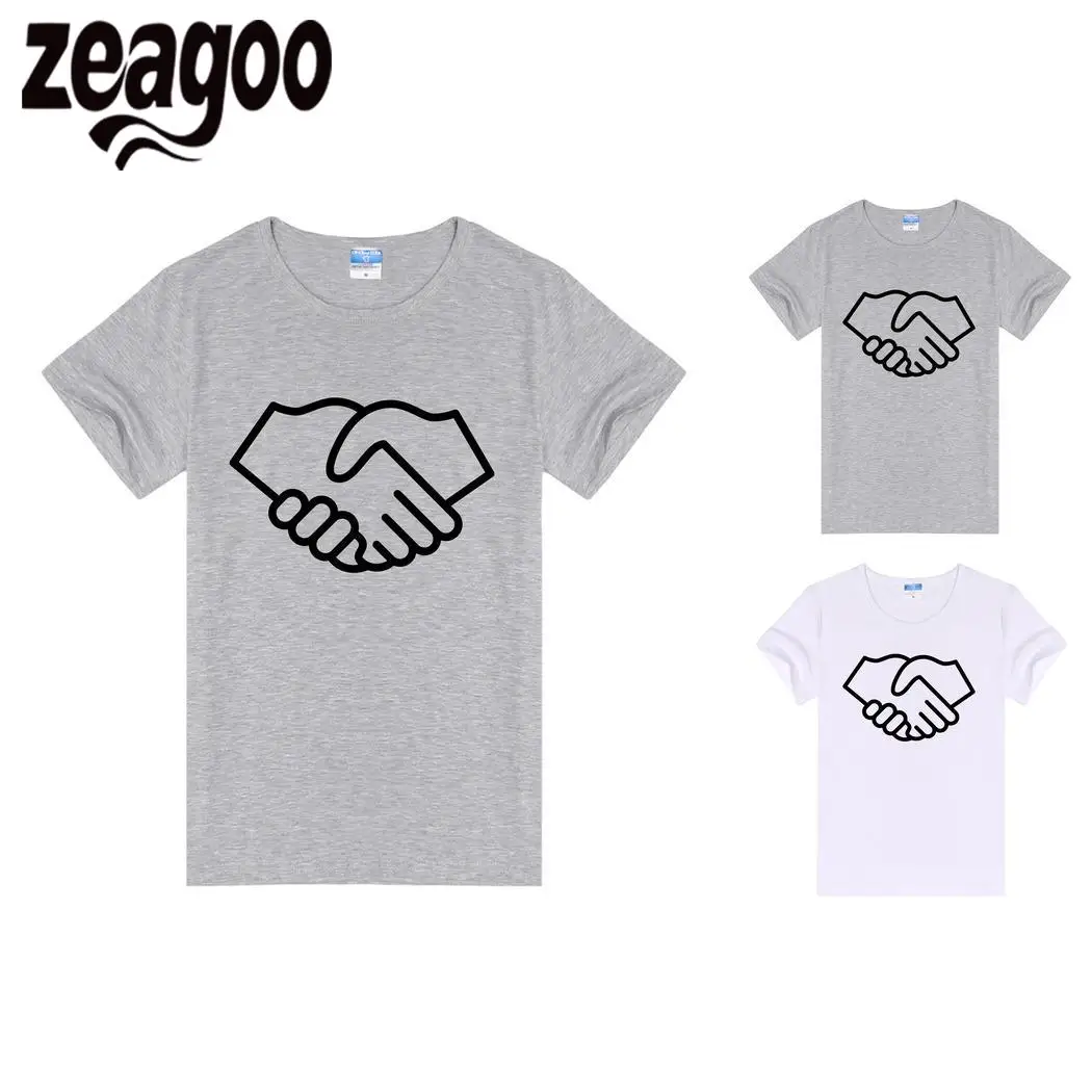 Zeagoo короткие Повседневное с круглым вырезом Для женщин рукавами футболка