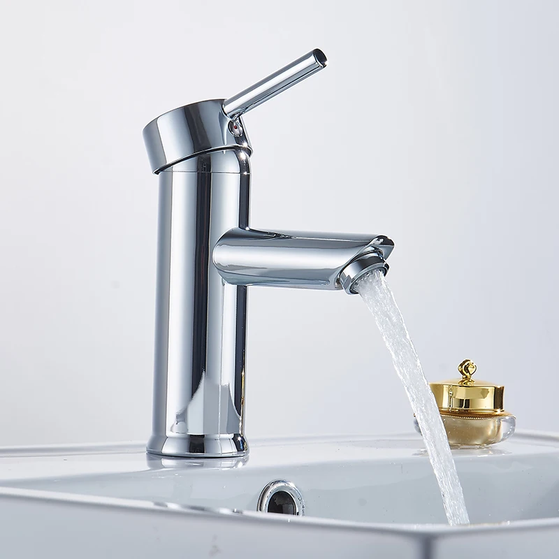 mini Stylish elegant Bathroom Basin Faucet Brass Vessel Sink Water Tap Mixer Chrome Finish | Faucets