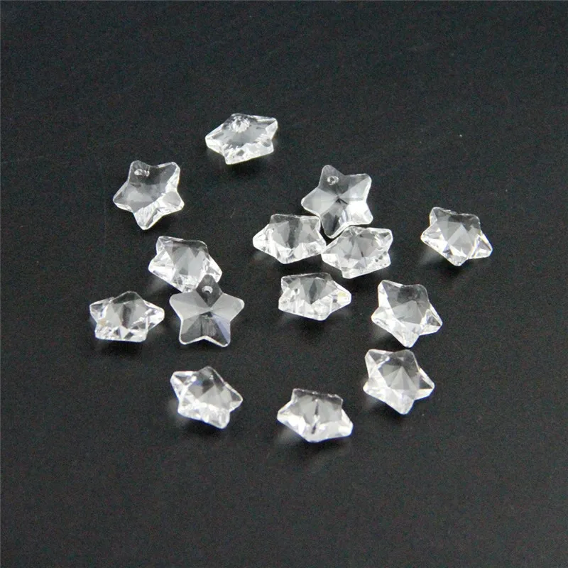 Красивые прозрачные бусины-занавески 30 шт./лот 14 мм хрустальные Звездные бусины в