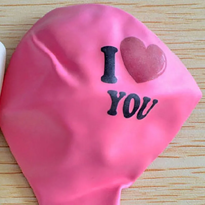 I LOVE YOU Pink 10 шт. 10 дюймов гелиевые воздушные шары в форме сердца, латексные декоративные принадлежности для украшения дня рождения, воздушные шары для вечеринки - Цвет: I LOVE YOU Pink