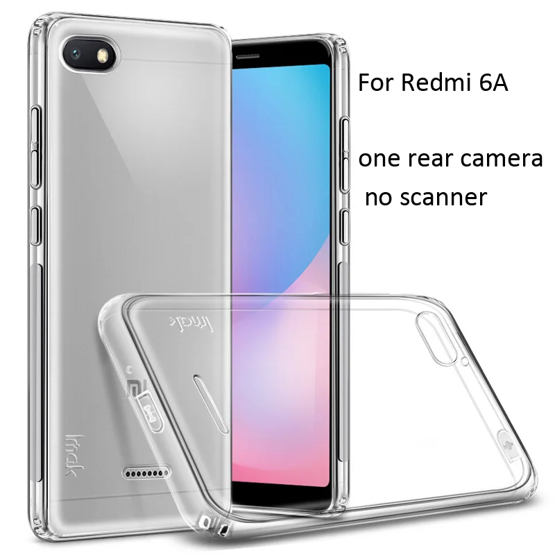 IMAK Clear Transparent TPU Case For Xiaomi Redmi 6 Pro 6A Soft Silicone Cover |