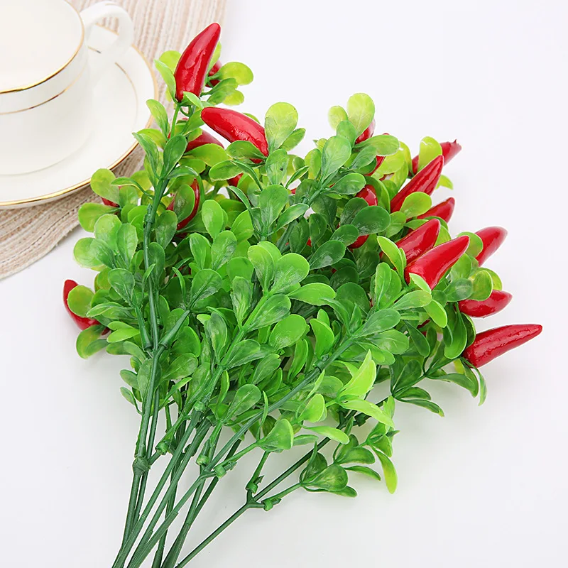 Искусственные вишни Чили фрукты Plantas бонсай Frutas дерево роща искусственные растения мини дерево