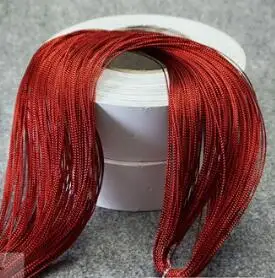 red 1 мм толщиной DIY 1000 м Золото Серебро карта ремесло подарок шнур тег нить Bauble Рождественский Декор - Цвет: red