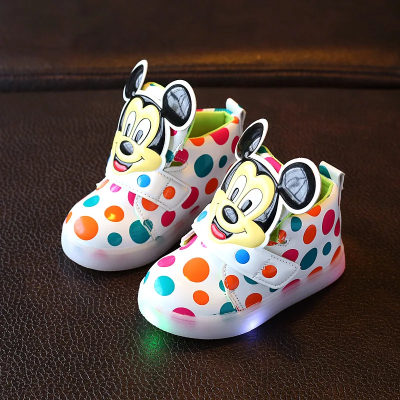 2017 весенне-осенние детские светящиеся кроссовки обувь с подсветкой для детей