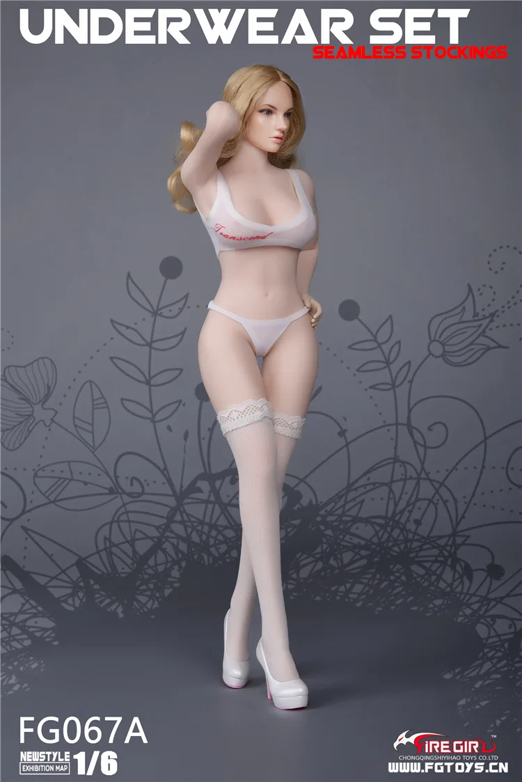 Бикини женские огненные Игрушки для девочек 1/6 весы FG067 бесшовные чулки нижнее