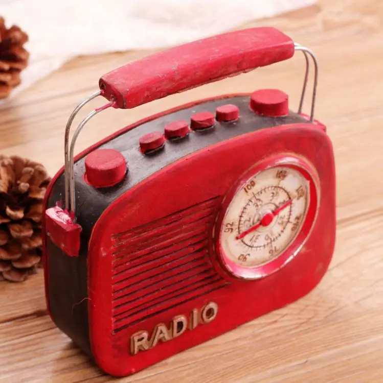 Винтажная Ретро радиомодель ремесла креативные полимерные радиофигурки