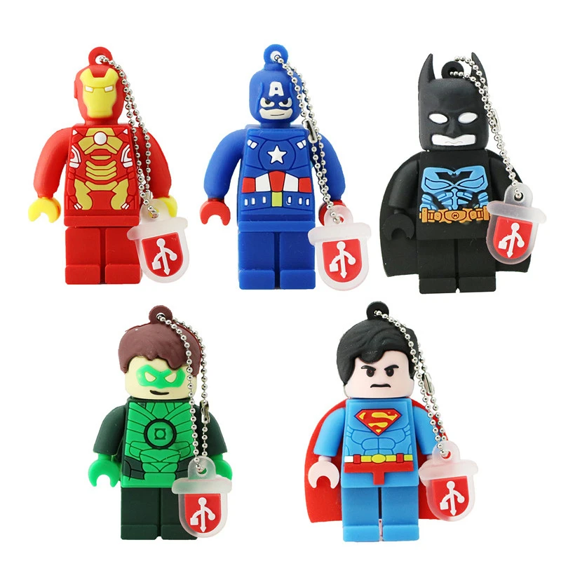 Новый USB флеш-накопитель Бэтмен новый Капитан Америка супер герой Миньоны 4 ГБ 8 16