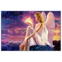 3040 cm 5d diamond painting angel spirit butterfly fairy maiden painting full diamond embroidery painting cross stitch