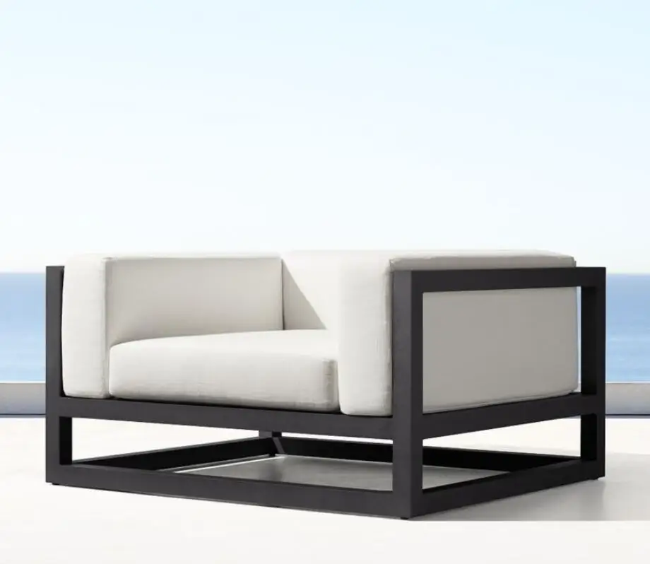 Новое поступление открытый патио скамейки сад алюминиевый шезлонг стул