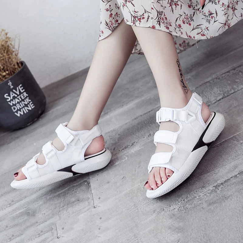 Новая летняя Студенческая обувь на плоской подошве с толстой подошвой порт ветер