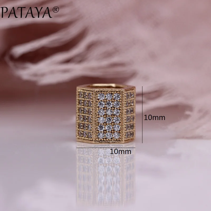 Женская Шестигранная подвеска PATAYA роскошное ожерелье с квадратным столбом и