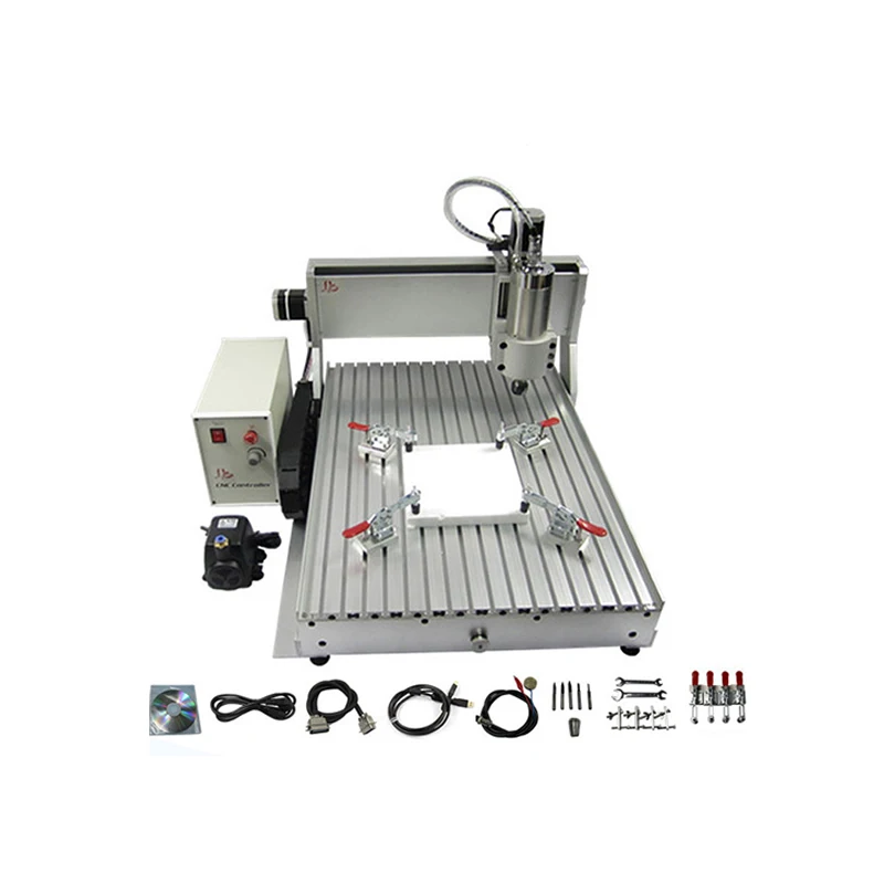 

LY CNC 6040 Z-VFD кВт 3-осевой гравировальный станок с ЧПУ для жесткого металла с шариковым винтом и водяным охлаждением шпинделя
