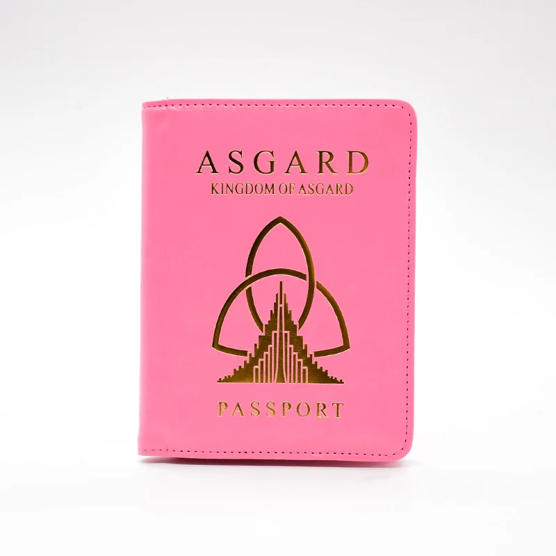 DIKEDAKU популярный Asgard Rfid Держатель для паспорта унисекс приятный Pu кожаный